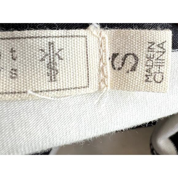 Knot Sisters Logan Braided Waist Jersey Maxi Dress Women Small Striped Nautical - Picture 5 of 14